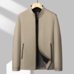 Giacca da uomo primavera e autunno 2025 nuova giacca da uomo con colletto verticale casual da uomo giacca da papà di mezza età per uomo - immagine 2