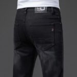 Pantaloni lunghi da uomo 2025 Jeans elasticizzato primavera e autunno casual pantaloni lunghi lisci da uomo in seta di ghiaccio sottile estate - immagine 11