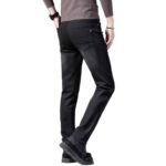 Pantaloni lunghi da uomo 2025 Jeans elasticizzato primavera e autunno casual pantaloni lunghi lisci da uomo in seta di ghiaccio sottile estate - immagine 5